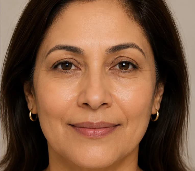 Facial contour and firmness before and after a Fotona 4D course, after