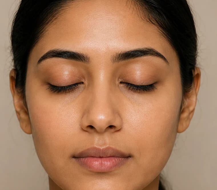 Full-face skin texture and volume, before and after a course of Sculptra, after